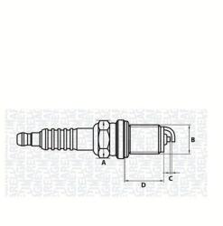 Magneti Marelli Bujie MAGNETI MARELLI 062000776304 Bujie
