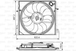 VALEO Ventilator, radiator VALEO 698582 (698582) - fixbox
