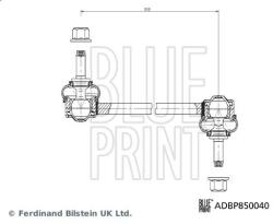 BLUE PRINT Brat/bieleta suspensie, stabilizator BLUE PRINT ADBP850040 (ADBP850040)