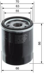 Bosch Filtrul de ulei, cutie de viteze (axa electrică) BOSCH F 026 407 370 (F 026 407 370)