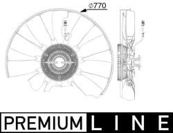 MAHLE Ventilator, radiator MAHLE CFF 513 000P (CFF 513 000P)