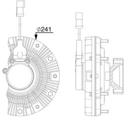 MAHLE Cupla, ventilator radiator MAHLE CFC 257 000P (CFC 257 000P)