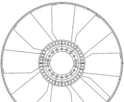 MAHLE Paleta ventilator, racire motor MAHLE CFW 76 000P (CFW 76 000P)