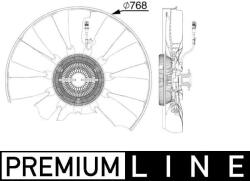 MAHLE Ventilator, radiator MAHLE CFF 527 000P (CFF 527 000P)