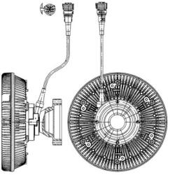MAHLE Cupla, ventilator radiator MAHLE CFC 226 000P (CFC 226 000P)