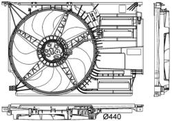MAHLE Ventilator, radiator MAHLE CFF 403 000P (CFF 403 000P)