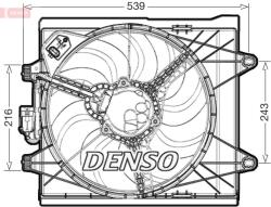 DENSO Ventilator, radiator DENSO DER09286 (DER09286) - fixbox