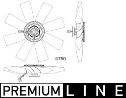 MAHLE Ventilator, radiator MAHLE CFF 505 000P (CFF 505 000P)