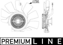 MAHLE Ventilator, radiator MAHLE CFF 515 000P (CFF 515 000P)
