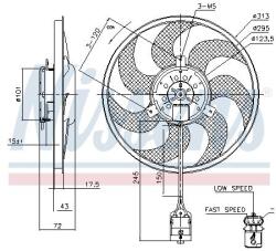 NISSENS Ventilator, radiator NISSENS 85754 (85754) - fixbox