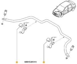 Original Renault Bucsa, stabilizator ORIGINAL RENAULT 60 01 549 311 (60 01 549 311)