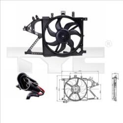 TYC Ventilator, radiator TYC 825-0008 (825-0008) - fixbox