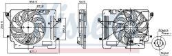 NISSENS Ventilator, radiator NISSENS 850080 (850080) - fixbox