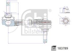 Febi Bilstein Brat/bieleta suspensie, stabilizator FEBI BILSTEIN 183789 (183789)