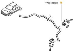 Original Renault Bucsa, stabilizator ORIGINAL RENAULT 77 00 428 738 (77 00 428 738)
