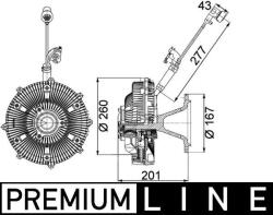 MAHLE Cupla, ventilator radiator MAHLE CFC 115 000P (CFC 115 000P)