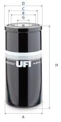 UFI Filtru, sistem hidraulic primar UFI 87.011. 00 (87.011.00)