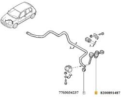 Original Renault Bucsa, stabilizator ORIGINAL RENAULT 8200 891 487 (8200 891 487)