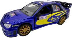 Welly Macheta Subaru Impreza WRX STI albastra rally cu usi deschise si mecanism pull back fara cutie proprie (JPT)