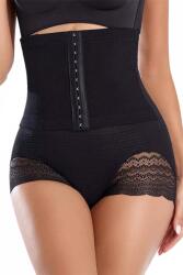 Linovit Store Chiloti modelatori Daisy - Corset cu efect de subțiere - Negru - L/XL, Negru (S7LXLN)
