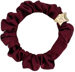 By Eloise London Gold Star Silk Scrunchie culoare Sangria