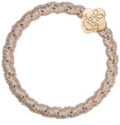 By Eloise London Woven Gold Quatrefoil Elastice de păr pentru femei culoare Blonde