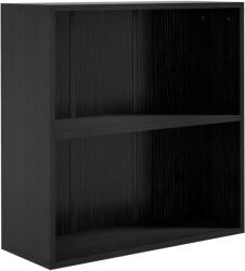 HOMCOM Bibliotecă etajeră de depozitare cu 2 compartimente și poliță reglabilă, 60 x 24 x 63 cm, negru | Aosom Romania (836-565V80BK) Biblioteca