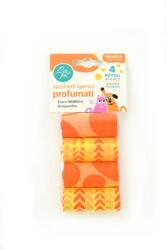 Leopet Pungi Igienice Leopet pentru Animale de Companie Parfumate Portocala Set 4 Role Portocaliu (IC525524)