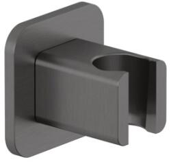 Kludi Suport de duș, Kludi A-Qa, profil patrat, montaj pe perete, gun metal (65558N2-00)
