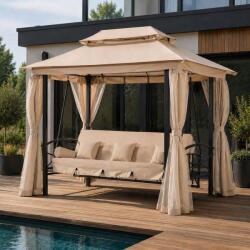 Avenberg Oasis Kerti pavilon hintával, bézs, ZA25086