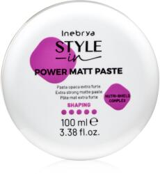 Inebrya Style-In Power Matt Paste Matt hajformázó krém hajra 100 ml