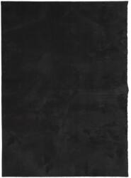 vidaXL HUARTE fekete rövid szálú puha és mosható szőnyeg 140 x 200 cm 375115 (375115)