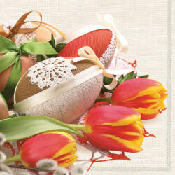  Húsvét Eggs & Catkins szalvéta 20 db-os 33x33 cm (PKK018006) - sandori