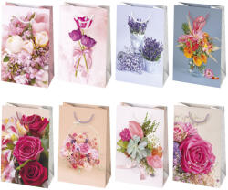  Virág Bouquets papír ajándéktasak, ajándékzacskó 16x24x7 cm (PKK764515)