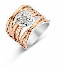  Victoria Rose gold színű fehér köves gyűrű (VBNCZ30258)