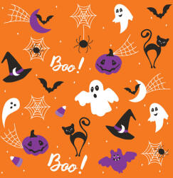  Halloween Graphics on Orange szalvéta 20 db-os 33x33 cm (PKK056954) - sandori