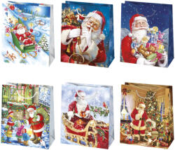  Karácsonyi Toyland papír ajándéktasak, ajándékzacskó 19x23x10, 5 cm (PKK056282)