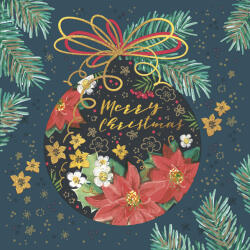  Karácsonyi Graphic Bauble szalvéta 20 db-os 33x33 cm (PKK761750) - sandori