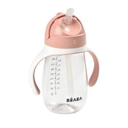 BÉABA Szívószálas Ivópohár 300 ml - Sötét rózsaszín (913480)