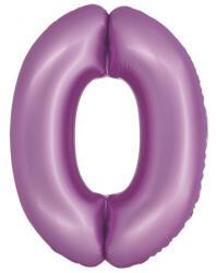  Levendula 0-ás Lavender Mat szám fólia lufi 76 cm (MLG157871)