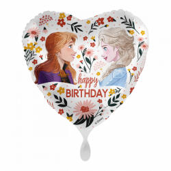  Disney Jégvarázs Floral Happy Birthday fólia lufi 43 cm (NPR163403) - sandori