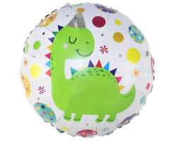  Dinoszaurusz Party gömb fólia lufi 36 cm (MLG410492) - sandori