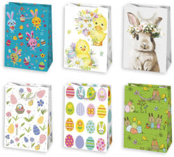  Húsvét Cute Bunny papír ajándéktasak, ajándékzacskó 23x32x11 cm (PKK773784)