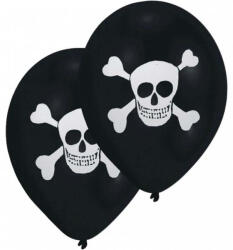  Kalóz Skull léggömb, lufi 8 db-os 10 inch (25, 4cm) (DPA995777) - sandori
