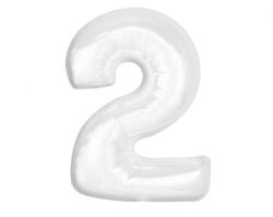  Fehér B&C White 2-es szám fólia lufi 92 cm (MLG189322) - sandori