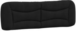 vidaXL fekete szövet fejtámla párna Hvar 160 cm 374590 (374590)