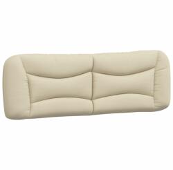 vidaXL krémszínű szövet fejtámla párna 160 cm 374593 (374593VidaXL)