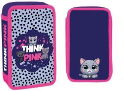 S-Cool Penar echipat S-Cool Think Pink cu sclipici SC3276 Penar