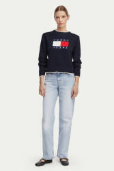 Tommy Hilfiger Női pulóver Tommy Jeans Intarsia Flag Badge DW0DW22316 XS INTL tengerkék