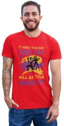 D&B Férfi/Unisex Póló ST00016 One Day Piros-Méret M (ST00016OneDayPirosM)